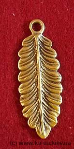 привеска дуовый лист