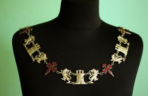 Цепь испанских рыцарей с крестом ордена Сантьяго