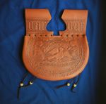 LL11 Сумка средневековая с тиснением
